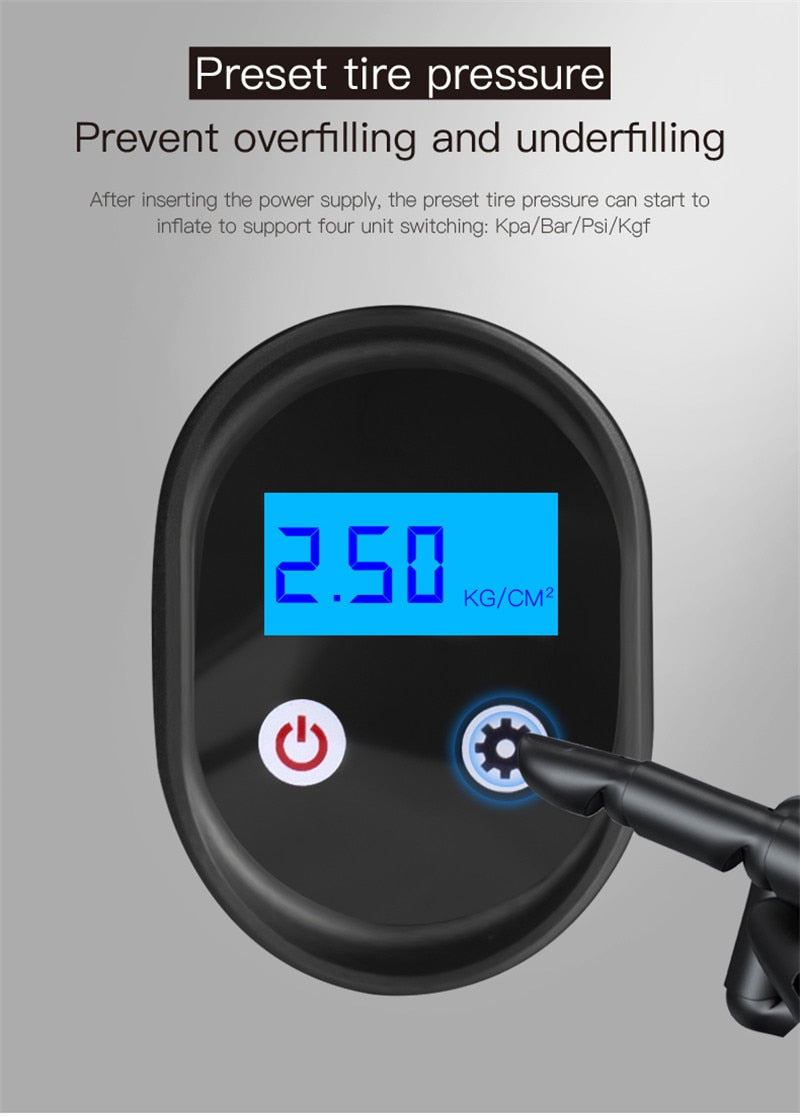 Electric Air Pump Portable With LED Light