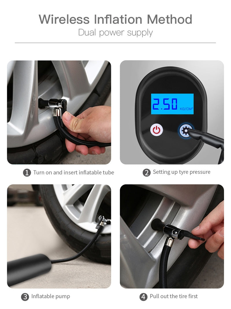 Electric Air Pump Portable With LED Light